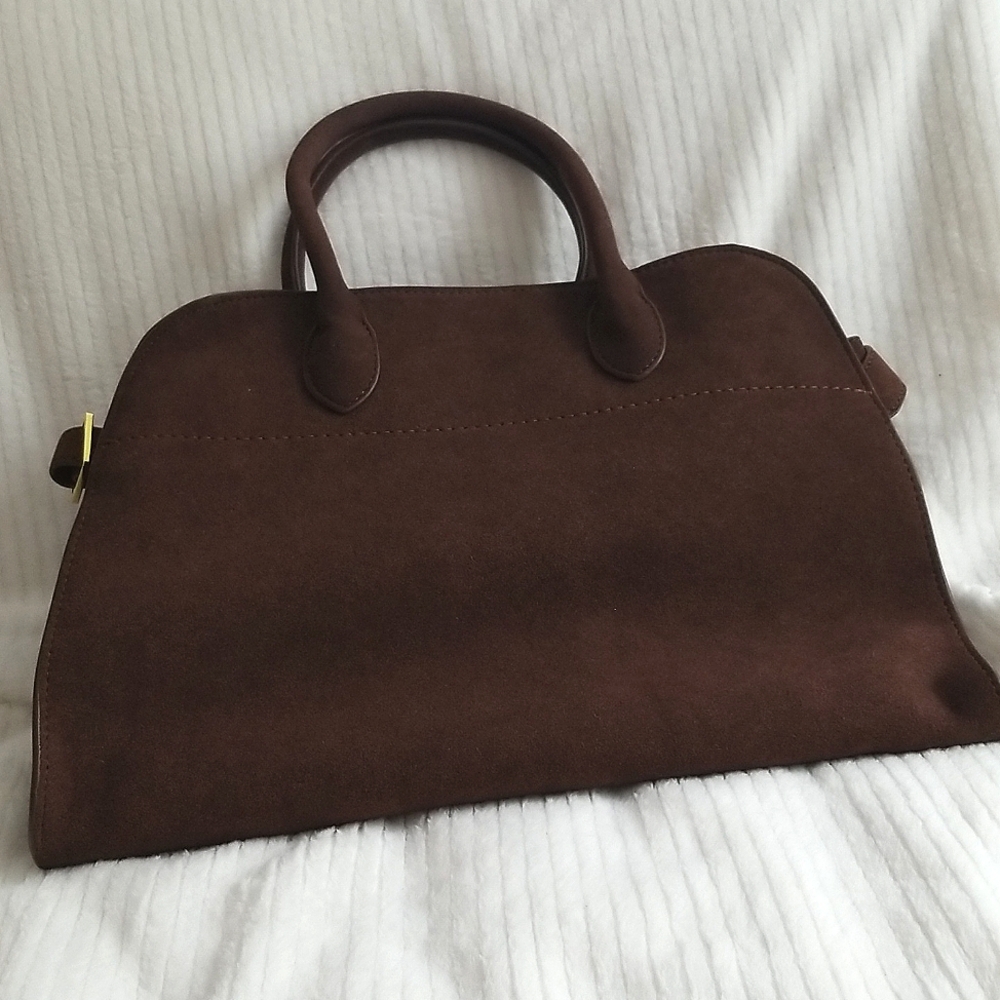 Faux Suede Handbag
